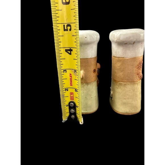 Vintage Japan Man & Woman CHEF BAKER Ceramic Stoneware Salt Pepper Shaker JAPAN - Picture 7 of 9